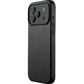 Mujjo iPhone 17 Pro Max Lederhülle schwarz