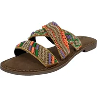 LAZAMANI ladies mules beads LA75437 in Multicolor, 38 EU