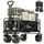SAMAX Bollerwagen Faltbar Offroad Camping Edition Schwarz/Matcha Grün