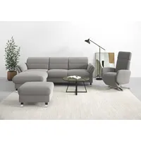 sit&more Ecksofa »Grenoble L-Form mit Federkern«, wahlweise mit Bettfunktion, Bettkasten, Arm- und Kopfteilverstellung