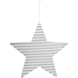 House Doctor Ornament aus Metall Stern, Ø20cm, silber