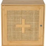 Wenko Medizinschrank Allegre aus Bambus und Rattan, braun