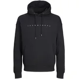 JACK & JONES Kapuzenpullover Herren, Schwarz, 7XL