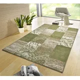 HANSE HOME Teppich 80x150cm – Wohzimmerteppich Mehrfarbig Modern Velours Teppich Schlafzimmerteppich für Flur, Esszimmer, Schlafzimmer, Kinderzimmer, Wohnzimmer, Küche – Green Creme