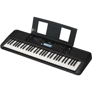 Yamaha PSR-E383 Tragbares Keyboard für Anfänger – 650 Instrumentenklänge und anschlagdynamische Tasten mit 48-stimmiger Polyphonie – Inkl. 2 Online-Keyboard-Lessons an der Yamaha Music School