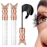 Wimpernserum, Mascara Wimperntusche Wasserfest Schwarz, Wischfest Overrich Lash Serum für Volumen und Definition (2PCS)