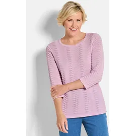 GOLDNER Strickpullover mit Wellenstruktur Rosa 21