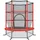 Costway Gartentrampolin 140 cm inkl. Sicherheitsnetz rot