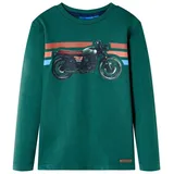 vidaXL Kinder-Langarmshirt Grün 116 - Grün