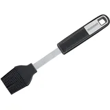 Fackelmann Backpinsel 24 cm SENSE, praktisch für beschichtete Koch-, Backutensilien, Bratpinsel mit rutschfestem Soft-Touch-Griff (Farbe: Silber/Schwarz), Menge: 1 Stück
