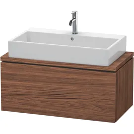 Duravit L-Cube 92x47,7cm, Nussb dkl., f Kons, 1 Auszug