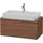 Duravit L-Cube 92x47,7cm, Nussb dkl., f Kons, 1 Auszug