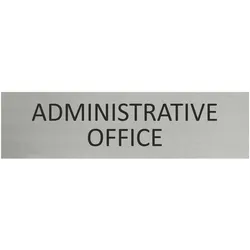 CombiCraft Aluminium Türschild Administration Office 165x45mm mit 3M-Tape