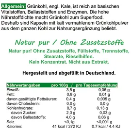 VitalLife Grünkohl Kapseln 180 St.