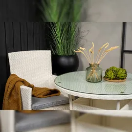 VCM Malin Gartenstuhl 58 x 92 x 65 cm weiß 2 St.