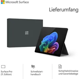 Microsoft Surface Pro 11 16 GB RAM 256 GB Snapdragon X Elite Schwarz