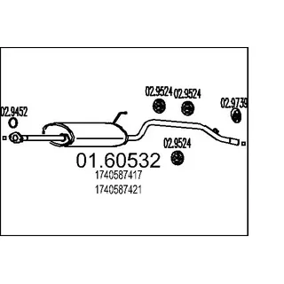 Sander MTS Endschalldämpfer