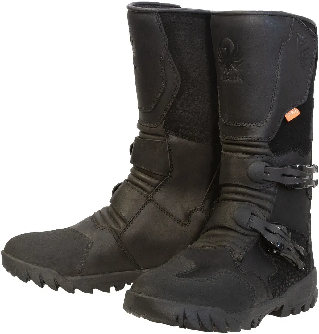 Merlin Maverick D3O WP wasserdichte Motorrad Stiefel, schwarz, Größe 42 für Männer