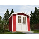 Weka Gartenhaus 218 3,01 x 2,95 m schwedenrot