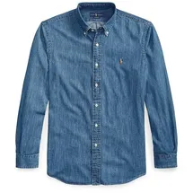 Ralph Lauren Custom Fit Langarmhemd Blau XL
