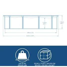 BESTWAY Hydrium Stahlwandpool Komplett-Set Ø 360 x 120 cm inkl. Sandfilteranlage