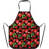 alles-meine.de GmbH Kinderschürze/Schürze Motiv wählbar 3-8 Jahre - größenverstellbar - mit Tasche - Erdbeeren - mitwachsend - universal/beschichtet & wasserdicht - für..