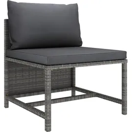 vidaXL Garten-Lounge-Set 4-tlg. grau