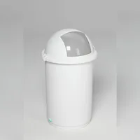 Proregal Robuster Abfallbehälter 50 l Weiß