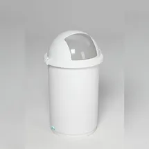 Proregal Robuster Abfallbehälter 50 l Weiß
