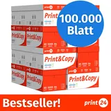 Druckerpapier Kopierpapier 100000 Blatt 20 x 5000 A4 Premium Hochweiß CIE 160 PEFC zertifiziert