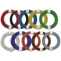 DONAU ELEKTRONIK Kupferlitzen-Set (0,14 mm2) 10 x 10 m, 10 farbig