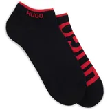 hugo underwear Sneakersocken 2 Paar rot/schwarz 35-38
