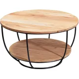 Wohnling Couchtisch WL5.957 Braun Akazie 60 x 34,5 x 60 cm