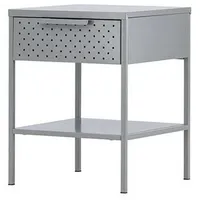 VCM ebuy24 Nachttisch Sacs Hellgrau 40 x 40 cm