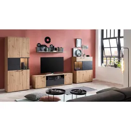 Hela Vitrine Atlanta 80 x 40 x 197 cm Braun