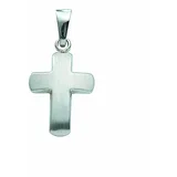Kettenanhänger ADELIA ́S "Kreuzanhänger 585 Weißgold ( 14K )", silber, Schmuckanhänger, Damen, Gold, Kettenanhänger, Goldanhänger Kreuz