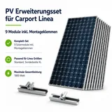 Ximax Carport Linea Typ 80 4,95 x 2,72 m schwarz inkl. Photovoltaik Nachrüstset