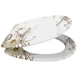 Sanilo WC-Sitz Flower Braun