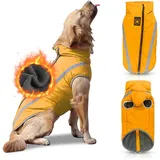 PETCUTE Hundemantel wasserdicht hundejacke für mittelgroße Hunde Warme hundemantel Fleece Grosse Hunde