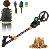 LZQ Metalldetektor für Kinder – Leichtes, hochpräzises Metalldetektor-Set – Junior-Metalldetektor mit LCD-Display und Tonsignal für Einsteiger