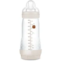 MAM Easy Start Babyflasche, 320 ml, Anti-Kolik-Flasche für gemischtes Stillen, reduziert Luftblasen und das Risiko von Koliken, Zubehör für Neugeborene ab 4 Monaten, selbststerilisierend und mit