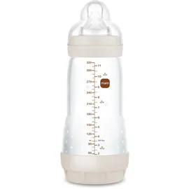 MAM Easy Start Babyflasche, 320 ml, Anti-Kolik-Flasche für gemischtes Stillen, reduziert Luftblasen und das Risiko von Koliken, Zubehör für Neugeborene ab 4 Monaten, selbststerilisierend und mit