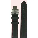 Certina - Leder Ds Podium Gent Chrono Lederband Schwarz 21/20mm C600017258 - rind,schwarz,textilmotiv-prägung