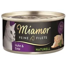Miamor Feine Filets Naturell Huhn & Ente 24 x 80 g