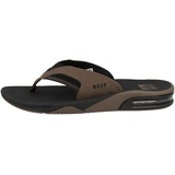 Reef Herren Fanning Flipflop, Black and Tan, 45