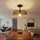 Nowa LED Deckenlampe 1 schwarz matt Acrylstäbe rauchfarben