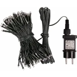 IDENA Lichterkette 40 LED mit in warmweiß, 8 Stunden Timer Funktion und Transformator, ca. 11,9 m