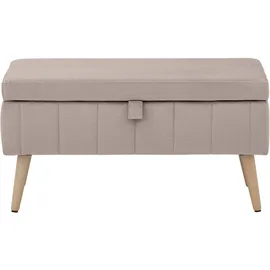 OTTO home Truhenbank AMIRA Beige 81 x 36 x 43 cm