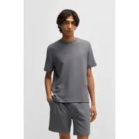 Hugo Austin Kurzarm-pyjama-T-Shirt Open Grey XL