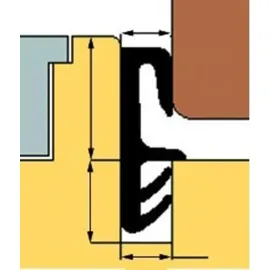 TRELLEBORG Flügelfalzdichtung L7550 5 Meter